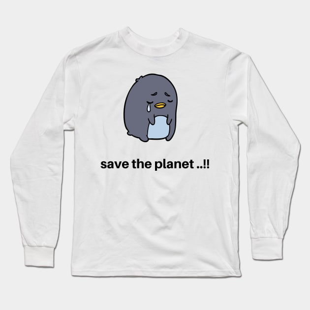 save the planet Long Sleeve T-Shirt by Serotonin